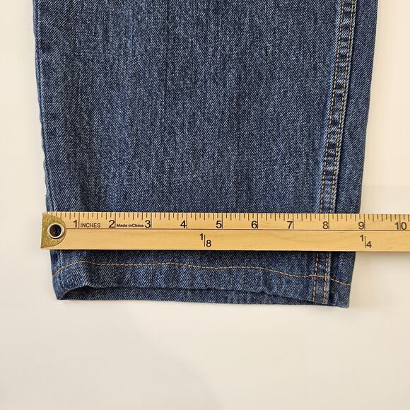 Levi's 569 Jeans Men's 40x29* Loose Straight Fit Dark Wash Denim Rigid Cotton - Picture 11 of 11